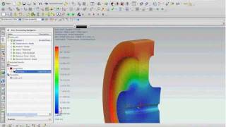 3D View of 2D Axisymmetric Results Whats New in NX8 CAE [upl. by Dinerman27]