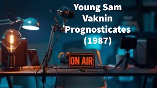 Young Sam Vaknin Predictions Business Morality and Goat Cheese 1987 [upl. by Archaimbaud]