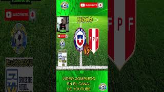 PREDICCION CHILE VS PERU FECHA 3 ELIMINATORIAS 2026 [upl. by Inod]