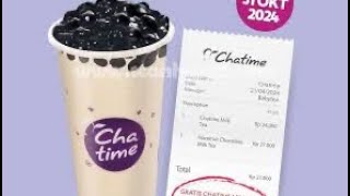 CHATIME BUY 1 GET 1 FREE VIA STRUK CHATIME [upl. by Debbi292]