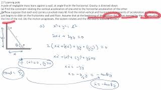 Problem 27 Intro to Mechanics Kleppner and Kolenkow JEENEETClass11NLM [upl. by Tirrej]