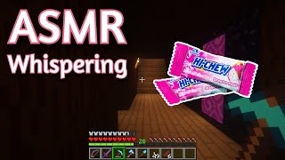 ASMR Gaming  MINECRAFT SURVIVAL WHISPERING  EATING HICHEW 52  KeyboardMouse Sounds 💤 [upl. by Head]