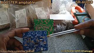 BOOSTER AMPLIABLE DE AMPLETO y sus modificaciones [upl. by Ydnerb]