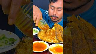 Gravy Salat Rice Eating eating eatingsounds eatingshow mukbang eatingasmr food shortvideo [upl. by Pitzer]