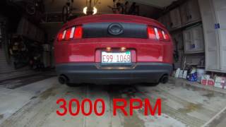 Mustang V6 Straight Pipes With No Mufflers [upl. by Esmaria]