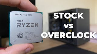 Ryzen 5 5600 Stock Vs Overclock [upl. by Siuluj]