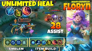 Floryn Best Build and Emblem 2024  Floryn Gameplay pt57  Roam Gameplay  MLBB [upl. by Oileduab899]