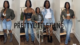 First Fall Haul  PRETTY LITTLE THING Haul 2023  Try on Haul PLT [upl. by Nylorahs]