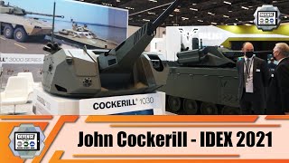 IDEX 2021 Belgian company John Cockerill unveils its Cockerill 1030 and CLWS turrets Abu Dhabi UAE [upl. by Derry]