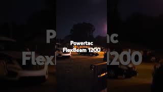 Powertac FlexBeam 1200 lumen  700 meter throw [upl. by Bidle495]