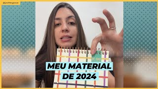 Meu MATERIAL de 2024 [upl. by Lukey133]