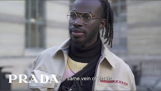 48 Hours with Iddris Sandu at Prada Mode Paris [upl. by Assirram8]