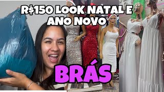 BRÁS HOJE  DESAFIO DE COMPRAS LOOK NATAL E ANO NOVO NO BRÁS [upl. by Alliuqaj]