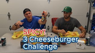 Bring it on SPICY Cheeseburger Challenge ft Rambo plus the chocochallenge [upl. by Haon]