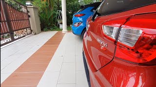 Kona EV vs MyVi AV  size comparison [upl. by Nyltac]