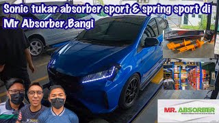 MYVI G3 FACELIFT  TUKAR ABSORBER SPORT amp SPRING SPORT BRAND PROEXPERT  MR ABSORBER BANGI [upl. by Kim350]