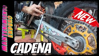 ✅ Como TENSAR la CADENA de una MOTO de ENDURO PERFECTAMENTE [upl. by Sparks662]