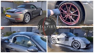 Porsche 718 Boxster Exterior Foam Wash  New Product Testing [upl. by Jeanine]