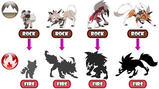 Lycanroc Evolution Type Swap  Fire Type [upl. by Arsuy]