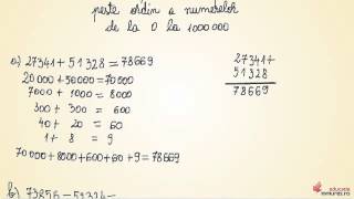Adunarea și scăderea fără trecere peste ordin  Matematică clasa a IV a [upl. by Eppesiug]