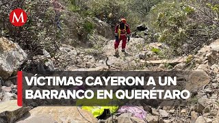 Mueren cinco personas tras caer a un barranco en Cadereyta de Montes Querétaro [upl. by Aroon]