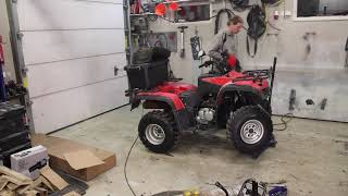 Installing a new winch on my Loncin Rally 250cc ATV [upl. by Binetta874]