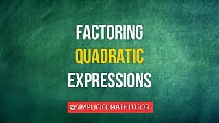 IGCSE Math  Algebra 1🚀  Factoring Quadratic Expressions [upl. by Enitsuj546]