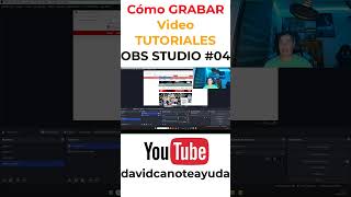 Cómo Grabar tutoriales y la pantalla del ordenador con OBS Studio shortvideo 04 [upl. by Adnomal]