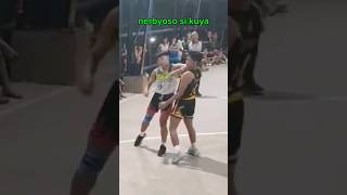 Sya na ang matapang sya pa ang takot🤣 basketball play goodvibes [upl. by Risteau]