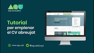 Tutorial per emplenar la sol·licitud davaluació i el curriculum vitae abreujat [upl. by Kattie]