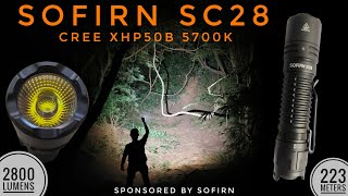 Sofirn SC28 Tactical light 2800lm 223m amp Comparison with Sofirn SC33 SC32 Wurkkos TD02 [upl. by Irec]