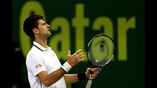 Ivo Karlovic vs Novak Djokovic  Doha 2015 Quarterfinal HD Highlights [upl. by Yramliw]