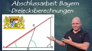 Abschlussprüfung Bayern Muster ab 2023 B11 Trigonometrie [upl. by Farica906]