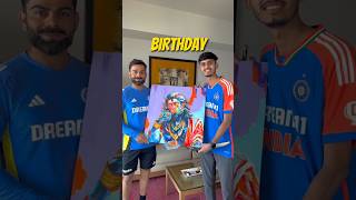 Virat Kohli Ko Birthday पर Mili Hanuman Ji Ki Painting GIFT में  Virat Viral Video shorts [upl. by Madancy]