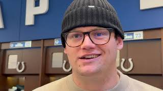 Indianapolis Colts  Blake Freeland says offseason will be key amp Bernhard Raimann is his role model [upl. by Rosalinda]