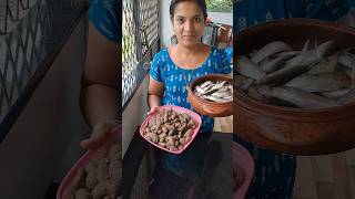 കൂർക്കേം ചാളേം കറി susmis vlog and cooking traditional recipe kerala style simple shorts [upl. by Ojibbob]