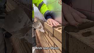 Brick Layer Mason Stratcher Bond viralvideo kamalpandey mason video 💟🙏 [upl. by Jodie732]