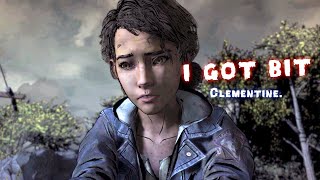 Clementine Getting Bitten Scene  The Walking Dead Season 4 Episode 4 [upl. by Suiravaj]