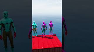 GTA 5 Epic Spiderman Ragdolls  Jumps  Fails shorts short spiderman viral spider follow [upl. by Pederson]