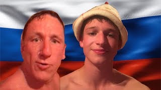 MY EXPERIENCE IN A RUSSIAN BANYA  русская баня [upl. by Enelkcaj225]