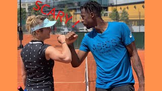 Gael Monfils and Elina Svitolina Scary moment [upl. by Navonod]