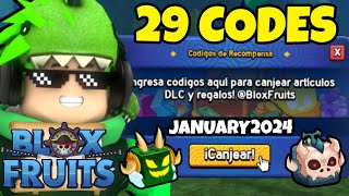 29 CÓDIGOS DE BLOX FRUITS CODES ROBLOX ENERO 2024 [upl. by Aicilev]