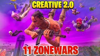 🥶best 11 ZONE WARS maps in CREATIVE 20  ZONE WARS Fortnite Codes🥵 [upl. by Okir]