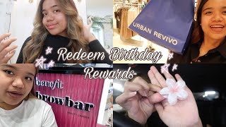 CLAIMING BIRTHDAY REWARDS urban revivo benefit browbar boost juice zus coffee cocodry [upl. by Brighton]