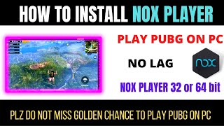 How To Download amp Install Nox Player Android Emulator On Windows 1087  Nox Player For PCLaptop [upl. by Dihaz]