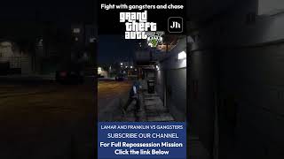 GTA 5  Lamar and franklin fight with gangster shorts gta5 gtav gta [upl. by Riocard296]