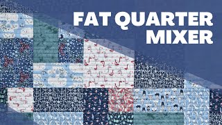 Fat Quarter Mixer Quilt  FREE pattern  quick easy and beginner friendly [upl. by Elga846]