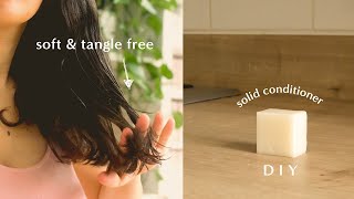 How to Make a DIY Solid Conditioner Bar  Zero Waste amp Plastic Free Haircare Recipe [upl. by Htenywg199]