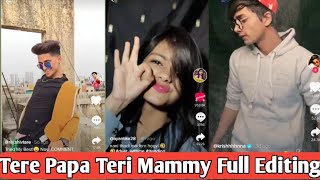 tik tok slow motion video kaise banaye teri mummy tere papa tik tok editing [upl. by Neo]