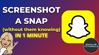 How to Screenshot a Snap WITHOUT Them Knowing NO NOTIFICATION  1 Minute Guide [upl. by Lichtenfeld37]